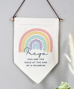 Personalised Rainbow Hanging Banner