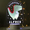 Personalised Roarsome Dinosaur LED Colour Changing Night Light