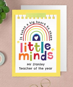 Personalised Shape Little Minds Greeting Card