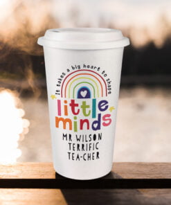 Personalised Shape Little Minds Travel Mug