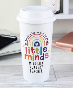 Personalised Shape Little Minds Travel Mug