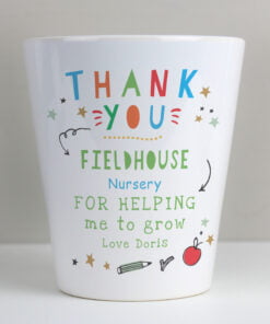 Personalised Thank You Teacher Plant Pot