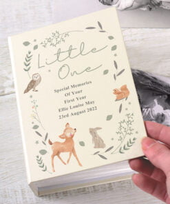 ersonalised Woodland Animals 6×4 Photo Album with Sleeves