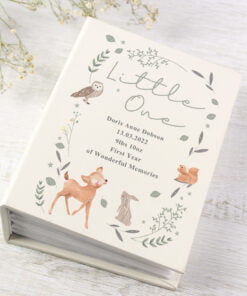 ersonalised Woodland Animals 6×4 Photo Album with Sleeves