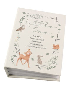 ersonalised Woodland Animals 6×4 Photo Album with Sleeves