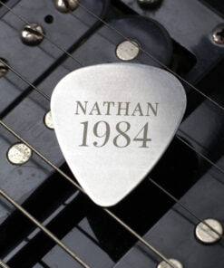 Personalised Year Silver Plectrum