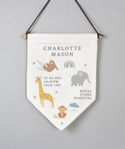 Personalised Zoo Animal Hanging Banner