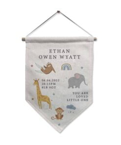 Personalised Zoo Animal Hanging Banner