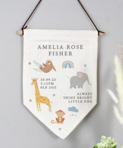 Personalised Zoo Animal Hanging Banner