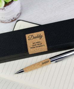Personalised Free Text Cork Pen Set