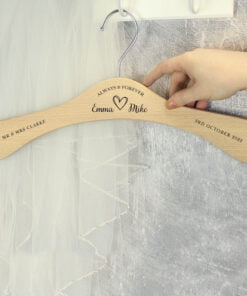 Personalised Always & Forever Wooden Hanger