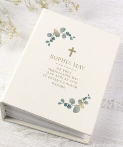 Personalised Botanical Cross 6x4 Photo Album with Sleeves
