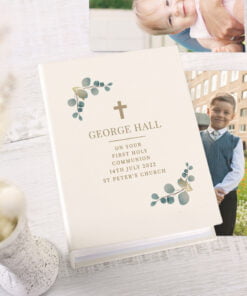 Personalised Botanical Cross 6x4 Photo Album with Sleeves