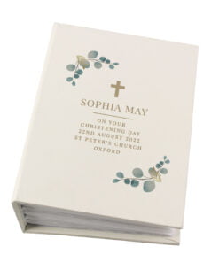 Personalised Botanical Cross 6x4 Photo Album with Sleeves