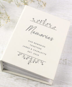 Personalised Floral 6x4 Photo Album with Sleeves
