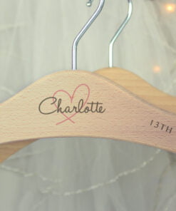 Personalised Heart Wooden Hanger