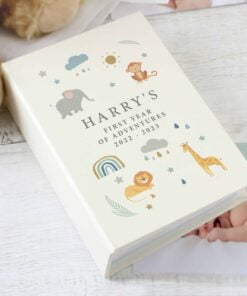 Personalised Safari Animals 6x4 Photo Album with Sleeves