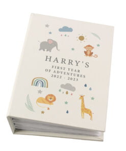 Personalised Safari Animals 6x4 Photo Album with Sleeves