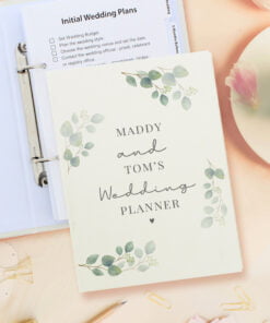 Personalised Eucalyptus Wedding Planner