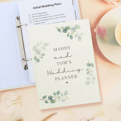 Personalised Eucalyptus Wedding Planner