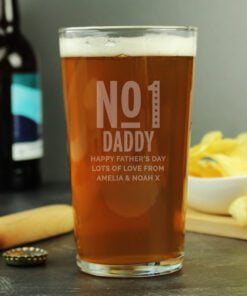 Personalised No. 1 Pint Glass