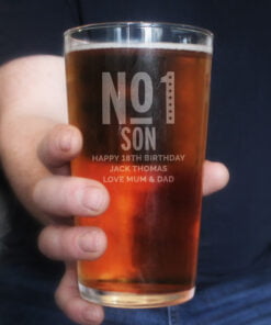 Personalised No. 1 Pint Glass