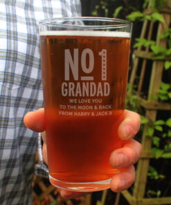 Personalised No. 1 Pint Glass
